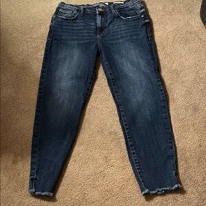 Kensie Dark Blue Skinny Crop Jeans